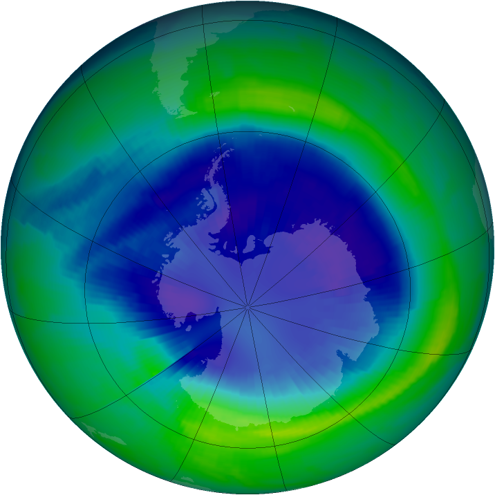 Ozone Map 1997-09-09